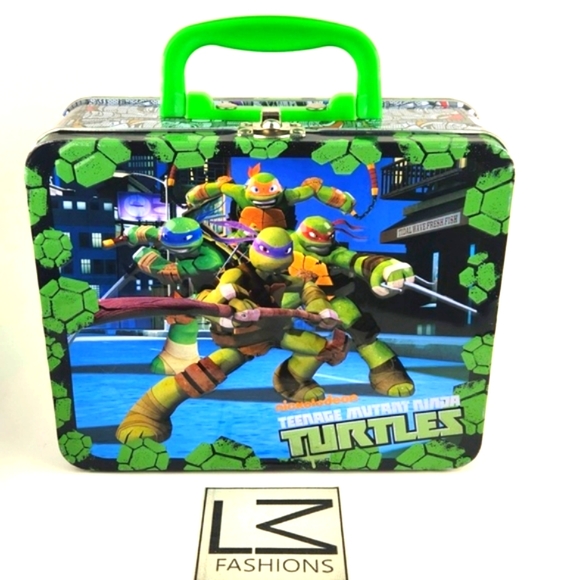 NICKELODEON Teenage Mutant Ninja Turtles 90s EUC Metal Lunchbox - Picture 13 of 16